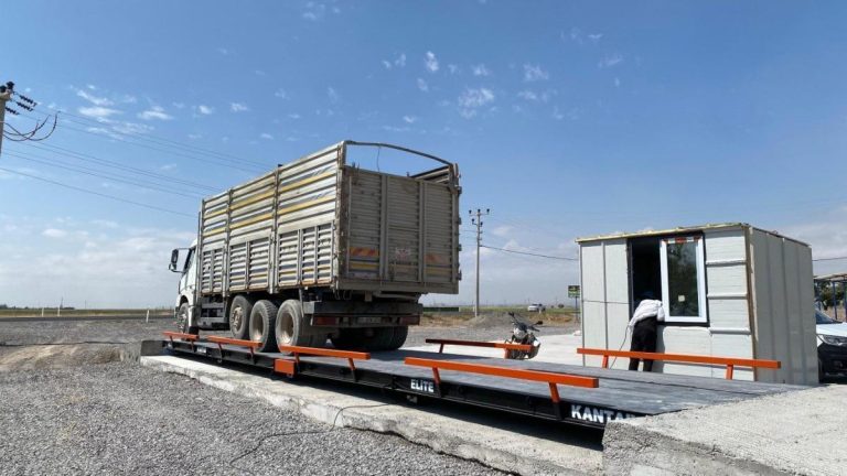 80 tonluk Tır kantarı platformu teslimat
