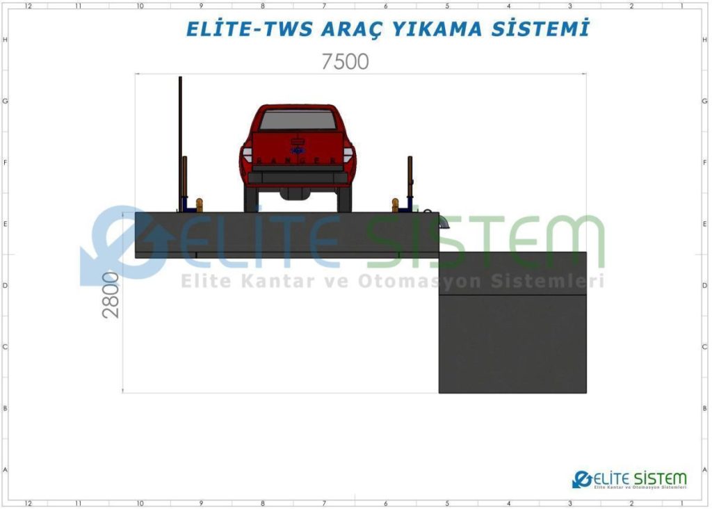 Teker ve Şasi Yıkama Sistemi — Genel Görünüm 2