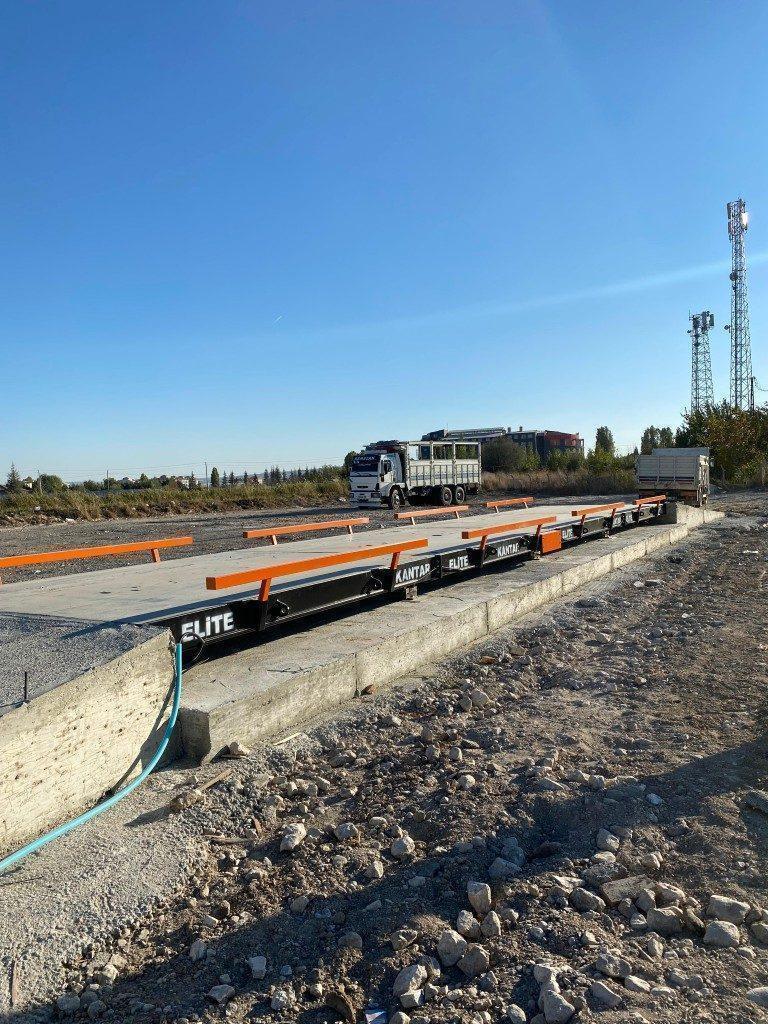 Tır kantarı platformu ve kamyon kantarı zemin üstü kurulumu