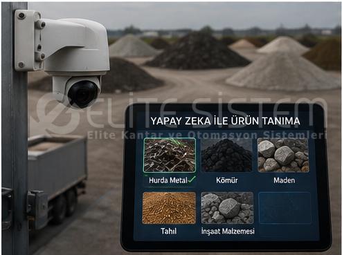 Yapay zeka ile ürün tanıma kamerası ve analiz ekranı